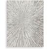 image:imageSignature Design by Ashley Chanleigh Abstract Washable Area Rug 8x10GrayWhite