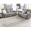 image:imageSignature Design by Ashley Chanleigh Abstract Washable Area Rug 8x10GrayWhite