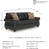 image:imageSignature Design by Ashley Chatterton Queen Sleeper Sofa Bed Earth BrownGranite