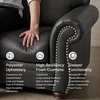 image:imageSignature Design by Ashley Chatterton Queen Sleeper Sofa Bed Earth BrownGranite