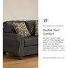 image:imageSignature Design by Ashley Chatterton Queen Sleeper Sofa Bed Earth BrownGranite