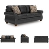 image:imageSignature Design by Ashley Chatterton Queen Sleeper Sofa Bed Earth BrownGranite