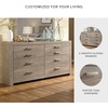 image:imageSignature Design by Ashley Culverbach Farmhouse Full Panel Bed Frame Gray6 Drawer Dresser