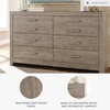 image:imageSignature Design by Ashley Culverbach Farmhouse Full Panel Bed Frame Gray6 Drawer Dresser