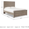 image:imageSignature Design by Ashley Culverbach Farmhouse Full Panel Bed Frame GrayFull Panel Bed