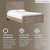image:imageSignature Design by Ashley Culverbach Farmhouse Full Panel Bed Frame GrayFull Panel Bed