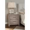 image:imageSignature Design by Ashley Culverbach Farmhouse Full Panel Bed Frame GrayNight Stand