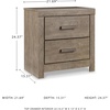 image:imageSignature Design by Ashley Culverbach Farmhouse Full Panel Bed Frame GrayNight Stand