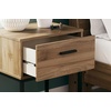 image:imageSignature Design by Ashley Deanlow 1Drawer Nightstand BrownLight Brown  Black