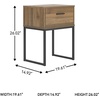 image:imageSignature Design by Ashley Deanlow 1Drawer Nightstand BrownLight Brown  Black