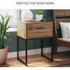 image:imageSignature Design by Ashley Deanlow 1Drawer Nightstand BrownLight Brown  Black