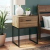 image:imageSignature Design by Ashley Deanlow 1Drawer Nightstand BrownLight Brown  Black