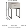 image:imageSignature Design by Ashley Deanlow 1Drawer Nightstand BrownWhitewash