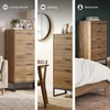 image:imageSignature Design by Ashley Deanlow Chest of Drawers Tall Bedroom DresserLight Brown  Black