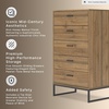 image:imageSignature Design by Ashley Deanlow Chest of Drawers Tall Bedroom DresserLight Brown  Black
