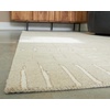 image:imageSignature Design by Ashley Flynnwick 5x7 Shag Rug Geometric Colorblock CreamPinkGray Stain Resistant Contemporary Polypropylene Area Rug for Living Room and Bedroom 53 W x 71 DTanIvory