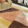 image:imageSignature Design by Ashley Flynnwick 5x7 Shag Rug Geometric Colorblock CreamPinkGray Stain Resistant Contemporary Polypropylene Area Rug for Living Room and Bedroom 53 W x 71 DCreamPinkOcher