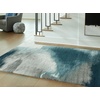 image:imageSignature Design by Ashley Flynnwick 5x7 Shag Rug Geometric Colorblock CreamPinkGray Stain Resistant Contemporary Polypropylene Area Rug for Living Room and Bedroom 53 W x 71 DBlueGrayIvory