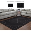 image:imageSignature Design by Ashley Flynnwick 5x7 Shag Rug Geometric Colorblock CreamPinkGray Stain Resistant Contemporary Polypropylene Area Rug for Living Room and Bedroom 53 W x 71 DBlackWhite