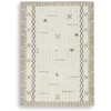 image:imageSignature Design by Ashley Flynnwick 5x7 Shag Rug Geometric Colorblock CreamPinkGray Stain Resistant Contemporary Polypropylene Area Rug for Living Room and Bedroom 53 W x 71 DCreamBrownTaupe