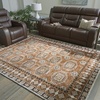 image:imageSignature Design by Ashley Flynnwick 5x7 Shag Rug Geometric Colorblock CreamPinkGray Stain Resistant Contemporary Polypropylene Area Rug for Living Room and Bedroom 53 W x 71 DSiennaIvoryBlack