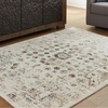image:imageSignature Design by Ashley Flynnwick 5x7 Shag Rug Geometric Colorblock CreamPinkGray Stain Resistant Contemporary Polypropylene Area Rug for Living Room and Bedroom 53 W x 71 DIvoryBrownTeal