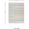 image:imageSignature Design by Ashley Flynnwick 5x7 Shag Rug Geometric Colorblock CreamPinkGray Stain Resistant Contemporary Polypropylene Area Rug for Living Room and Bedroom 53 W x 71 DIvoryTan