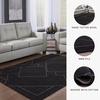 image:imageSignature Design by Ashley Flynnwick 5x7 Shag Rug Geometric Colorblock CreamPinkGray Stain Resistant Contemporary Polypropylene Area Rug for Living Room and Bedroom 53 W x 71 DBlackWhite