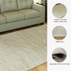 image:imageSignature Design by Ashley Flynnwick 5x7 Shag Rug Geometric Colorblock CreamPinkGray Stain Resistant Contemporary Polypropylene Area Rug for Living Room and Bedroom 53 W x 71 DBeigeTan