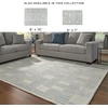 image:imageSignature Design by Ashley Flynnwick 5x7 Shag Rug Geometric Colorblock CreamPinkGray Stain Resistant Contemporary Polypropylene Area Rug for Living Room and Bedroom 53 W x 71 DBlueIvory