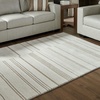 image:imageSignature Design by Ashley Flynnwick 5x7 Shag Rug Geometric Colorblock CreamPinkGray Stain Resistant Contemporary Polypropylene Area Rug for Living Room and Bedroom 53 W x 71 DIvoryTan