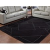 image:imageSignature Design by Ashley Flynnwick 5x7 Shag Rug Geometric Colorblock CreamPinkGray Stain Resistant Contemporary Polypropylene Area Rug for Living Room and Bedroom 53 W x 71 DBlackWhite