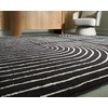 image:imageSignature Design by Ashley Flynnwick 5x7 Shag Rug Geometric Colorblock CreamPinkGray Stain Resistant Contemporary Polypropylene Area Rug for Living Room and Bedroom 53 W x 71 DBlackCream