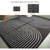 image:imageSignature Design by Ashley Flynnwick 5x7 Shag Rug Geometric Colorblock CreamPinkGray Stain Resistant Contemporary Polypropylene Area Rug for Living Room and Bedroom 53 W x 71 DBlackCream