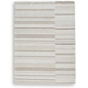 image:imageSignature Design by Ashley Flynnwick 5x7 Shag Rug Geometric Colorblock CreamPinkGray Stain Resistant Contemporary Polypropylene Area Rug for Living Room and Bedroom 53 W x 71 DIvoryTan