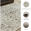 image:imageSignature Design by Ashley Flynnwick 5x7 Shag Rug Geometric Colorblock CreamPinkGray Stain Resistant Contemporary Polypropylene Area Rug for Living Room and Bedroom 53 W x 71 DIvoryBrownTeal