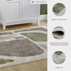 image:imageSignature Design by Ashley Flynnwick 5x7 Shag Rug Geometric Colorblock CreamPinkGray Stain Resistant Contemporary Polypropylene Area Rug for Living Room and Bedroom 53 W x 71 DGreenGrayIvory