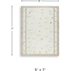 image:imageSignature Design by Ashley Flynnwick 5x7 Shag Rug Geometric Colorblock CreamPinkGray Stain Resistant Contemporary Polypropylene Area Rug for Living Room and Bedroom 53 W x 71 DCreamBrownTaupe