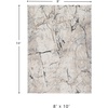 image:imageSignature Design by Ashley Flynnwick 5x7 Shag Rug Geometric Colorblock CreamPinkGray Stain Resistant Contemporary Polypropylene Area Rug for Living Room and Bedroom 53 W x 71 DWhite and Gray Marble