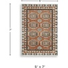 image:imageSignature Design by Ashley Flynnwick 5x7 Shag Rug Geometric Colorblock CreamPinkGray Stain Resistant Contemporary Polypropylene Area Rug for Living Room and Bedroom 53 W x 71 DSiennaIvoryBlack