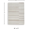 image:imageSignature Design by Ashley Flynnwick 5x7 Shag Rug Geometric Colorblock CreamPinkGray Stain Resistant Contemporary Polypropylene Area Rug for Living Room and Bedroom 53 W x 71 DIvoryTan