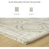 image:imageSignature Design by Ashley Flynnwick 5x7 Shag Rug Geometric Colorblock CreamPinkGray Stain Resistant Contemporary Polypropylene Area Rug for Living Room and Bedroom 53 W x 71 DIvoryGray