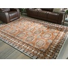 image:imageSignature Design by Ashley Flynnwick 5x7 Shag Rug Geometric Colorblock CreamPinkGray Stain Resistant Contemporary Polypropylene Area Rug for Living Room and Bedroom 53 W x 71 DSiennaIvoryBlack