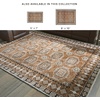 image:imageSignature Design by Ashley Flynnwick 5x7 Shag Rug Geometric Colorblock CreamPinkGray Stain Resistant Contemporary Polypropylene Area Rug for Living Room and Bedroom 53 W x 71 DSiennaIvoryBlack