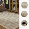 image:imageSignature Design by Ashley Flynnwick 5x7 Shag Rug Geometric Colorblock CreamPinkGray Stain Resistant Contemporary Polypropylene Area Rug for Living Room and Bedroom 53 W x 71 DTanBrownWhite
