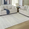image:imageSignature Design by Ashley Flynnwick 5x7 Shag Rug Geometric Colorblock CreamPinkGray Stain Resistant Contemporary Polypropylene Area Rug for Living Room and Bedroom 53 W x 71 DIvoryBlue