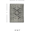 image:imageSignature Design by Ashley Flynnwick 5x7 Shag Rug Geometric Colorblock CreamPinkGray Stain Resistant Contemporary Polypropylene Area Rug for Living Room and Bedroom 53 W x 71 DBlackGrayIvory