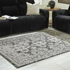 image:imageSignature Design by Ashley Flynnwick 5x7 Shag Rug Geometric Colorblock CreamPinkGray Stain Resistant Contemporary Polypropylene Area Rug for Living Room and Bedroom 53 W x 71 DBlackGrayIvory