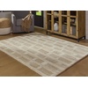 image:imageSignature Design by Ashley Flynnwick 5x7 Shag Rug Geometric Colorblock CreamPinkGray Stain Resistant Contemporary Polypropylene Area Rug for Living Room and Bedroom 53 W x 71 DTanBrownWhite