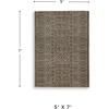 image:imageSignature Design by Ashley Flynnwick 5x7 Shag Rug Geometric Colorblock CreamPinkGray Stain Resistant Contemporary Polypropylene Area Rug for Living Room and Bedroom 53 W x 71 DBrownIvory